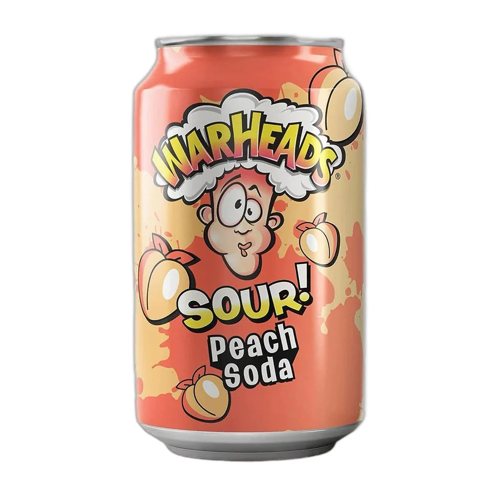 Warheads Sour Soda Peach - 330ml