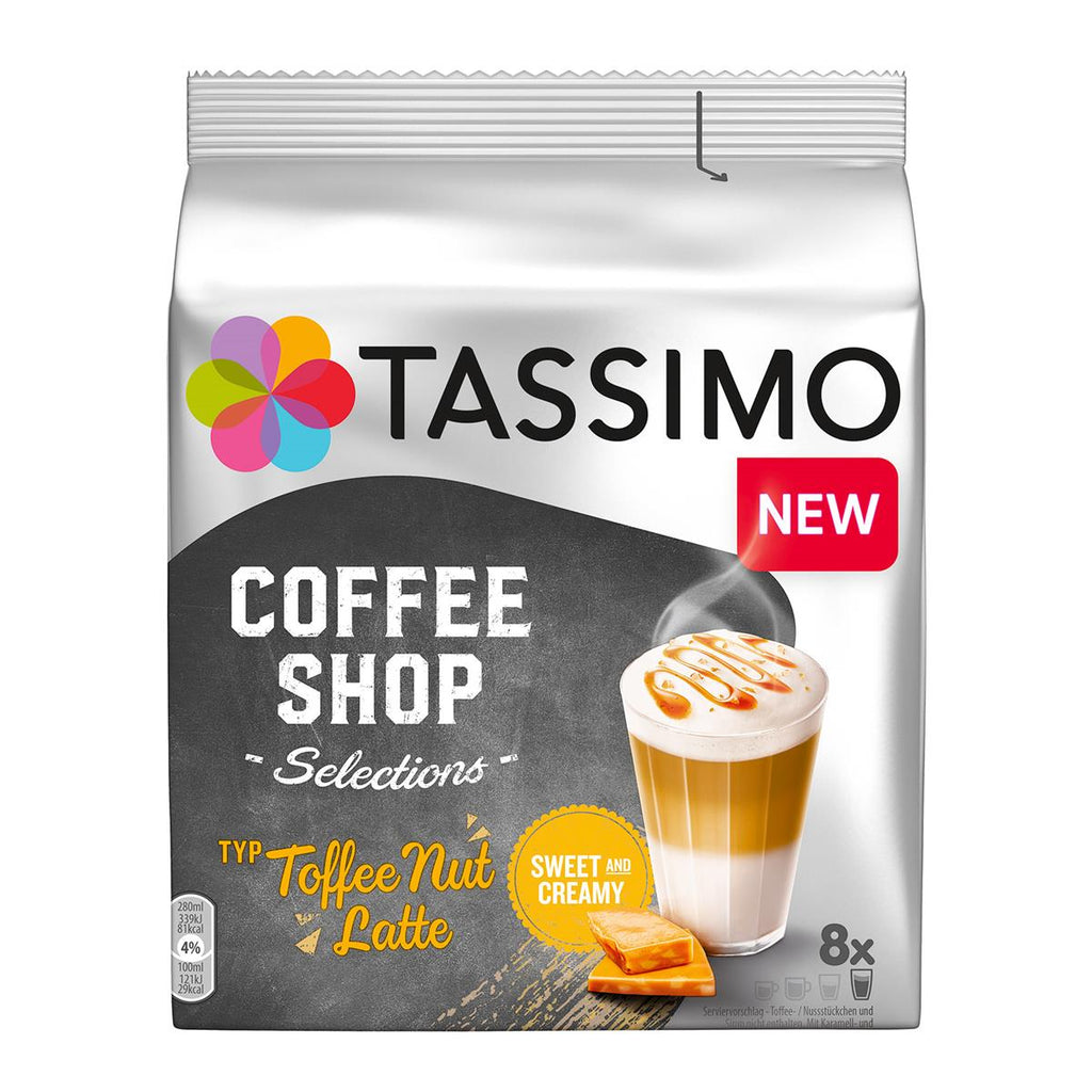 Tassimo T-Discs Coffee Shop Selections Toffee Nut Latte (8 Drinks)