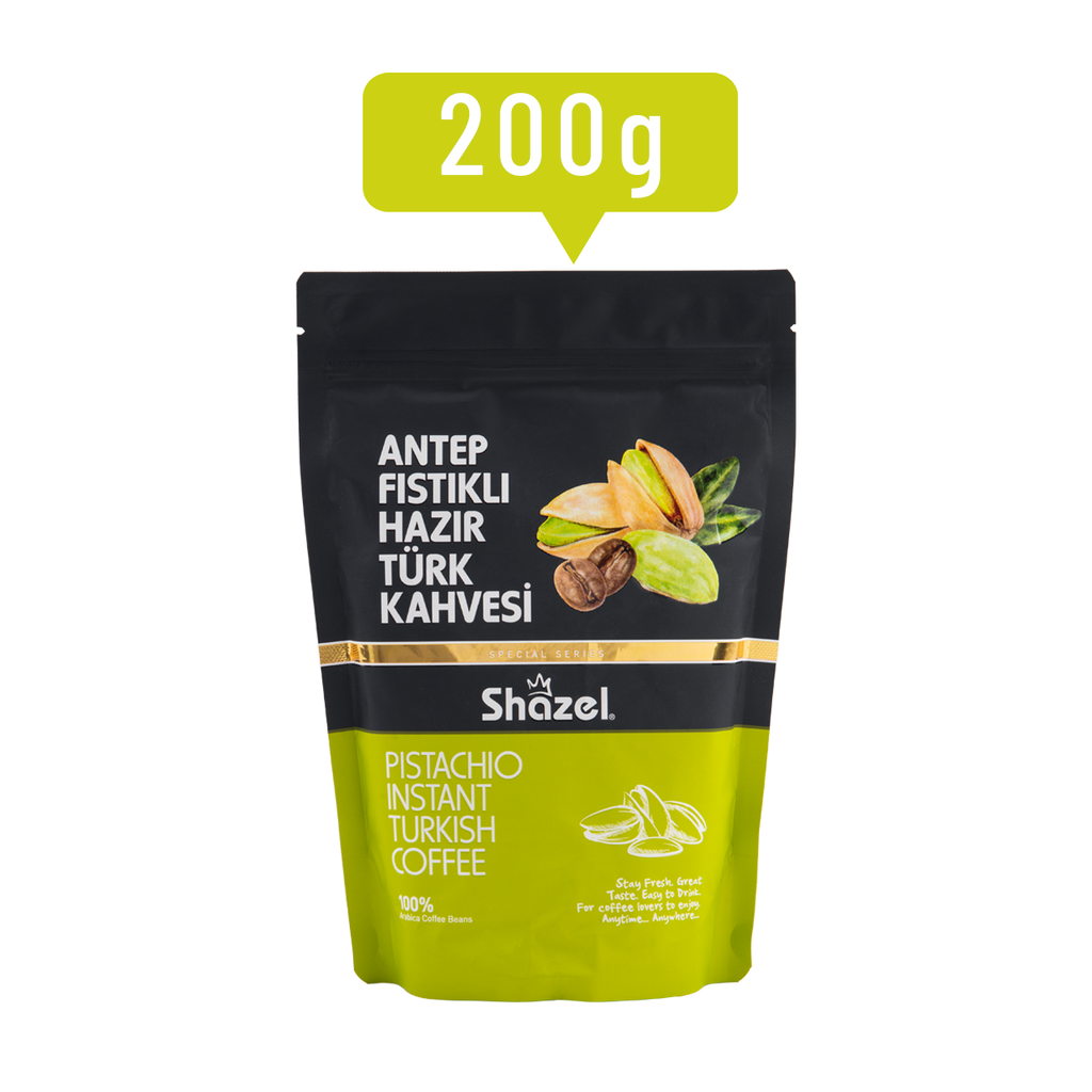 Shazel Instant Turkish Coffee,  Pistachio - 200g