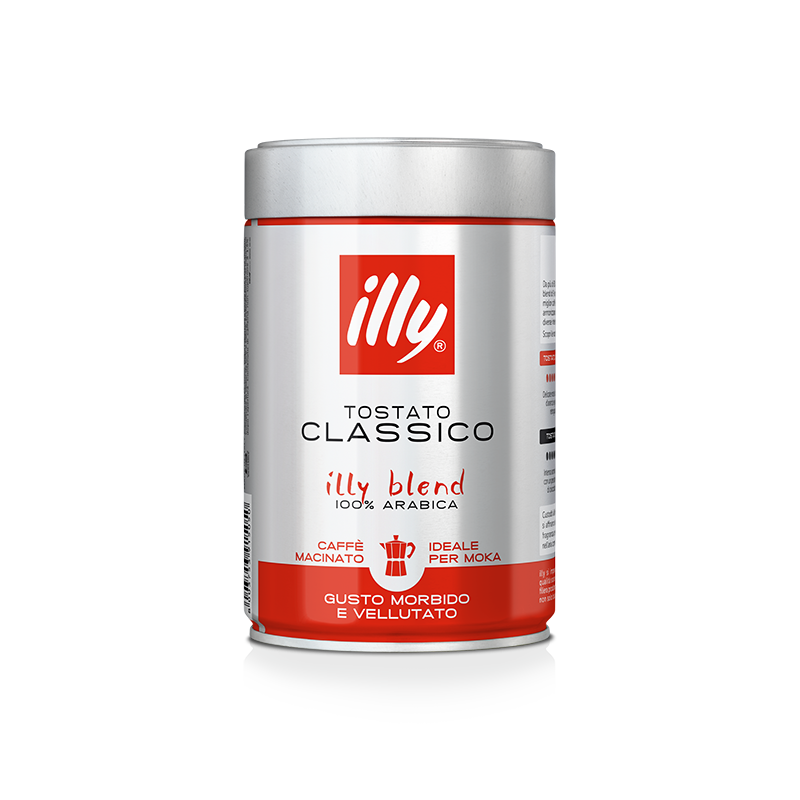 Illy Classico Ground Coffee  (for moka pot) (125g)
