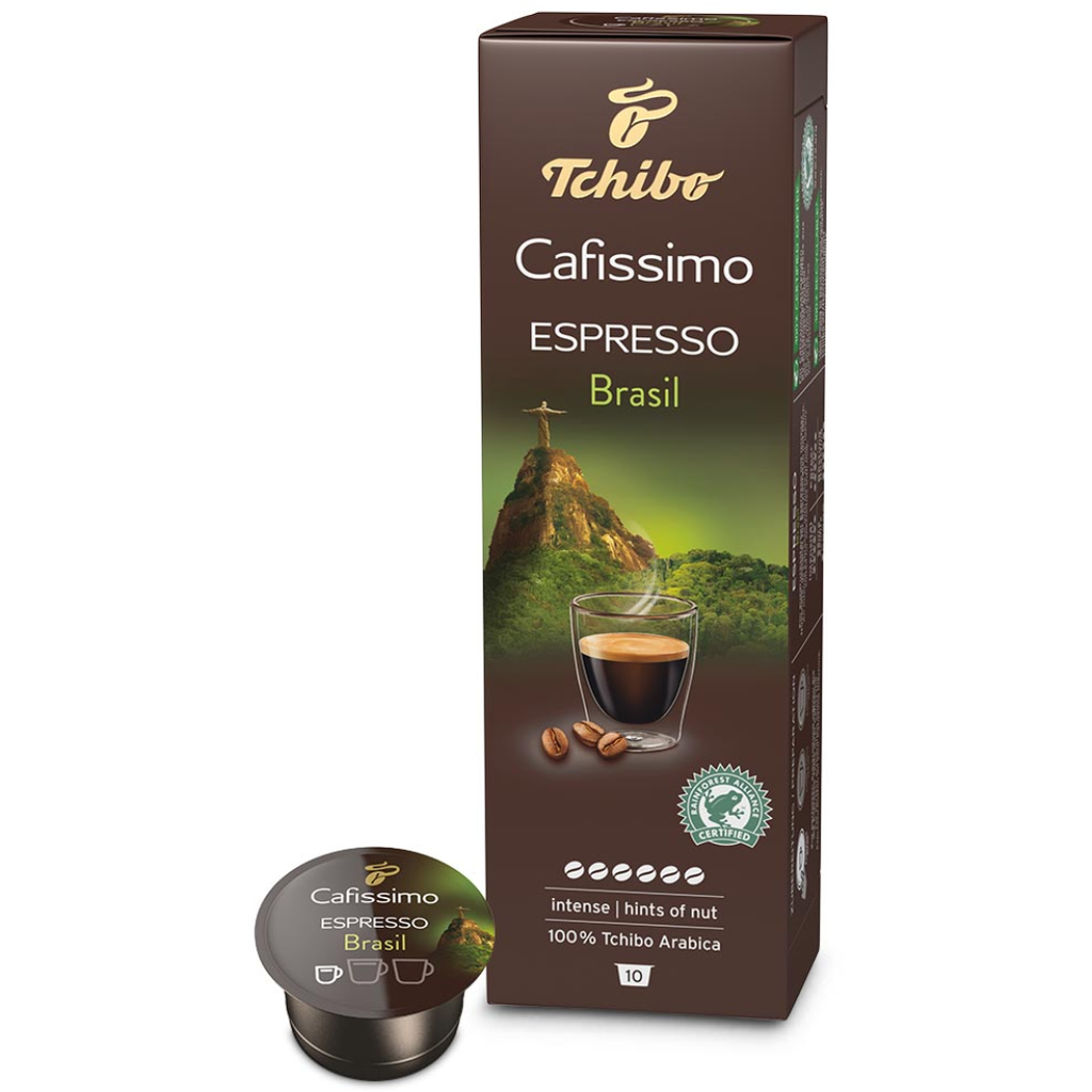 Tchibo Cafissimo Espresso Brasil Intense Aroma (10 Capsule Pack)