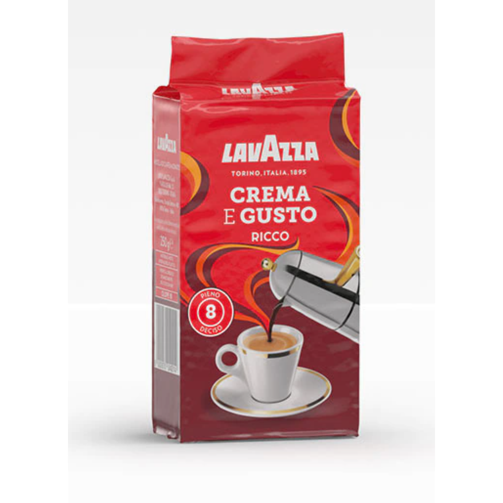 Lavazza Crema e Gusto Ricco Ground Coffee (250g)