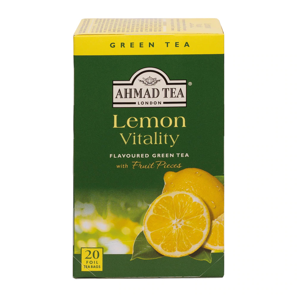 Ahmad Tea Lemon Vitality Green Tea - Teabags (20)