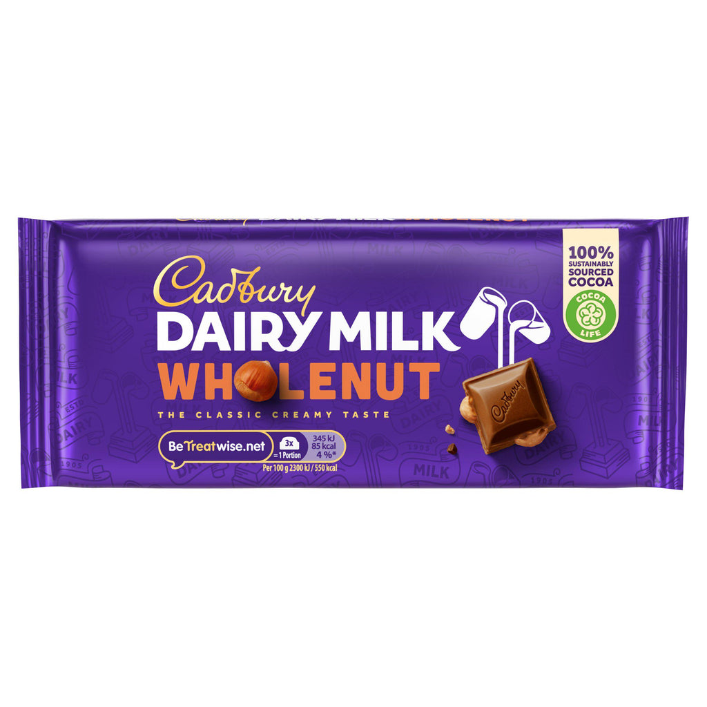 Cadbury Dairy Milk Whole Nut - 120g