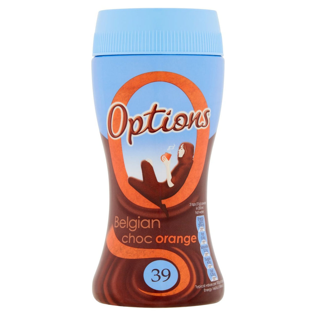 Options Belgian Choc Orange - Hot Chocolate 220g