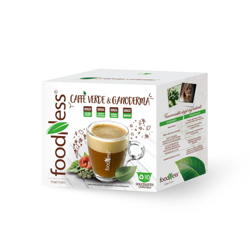 Foodness GREEN COFFEE & GANODERMA - Dolce Gusto (10 Capsule Pack)