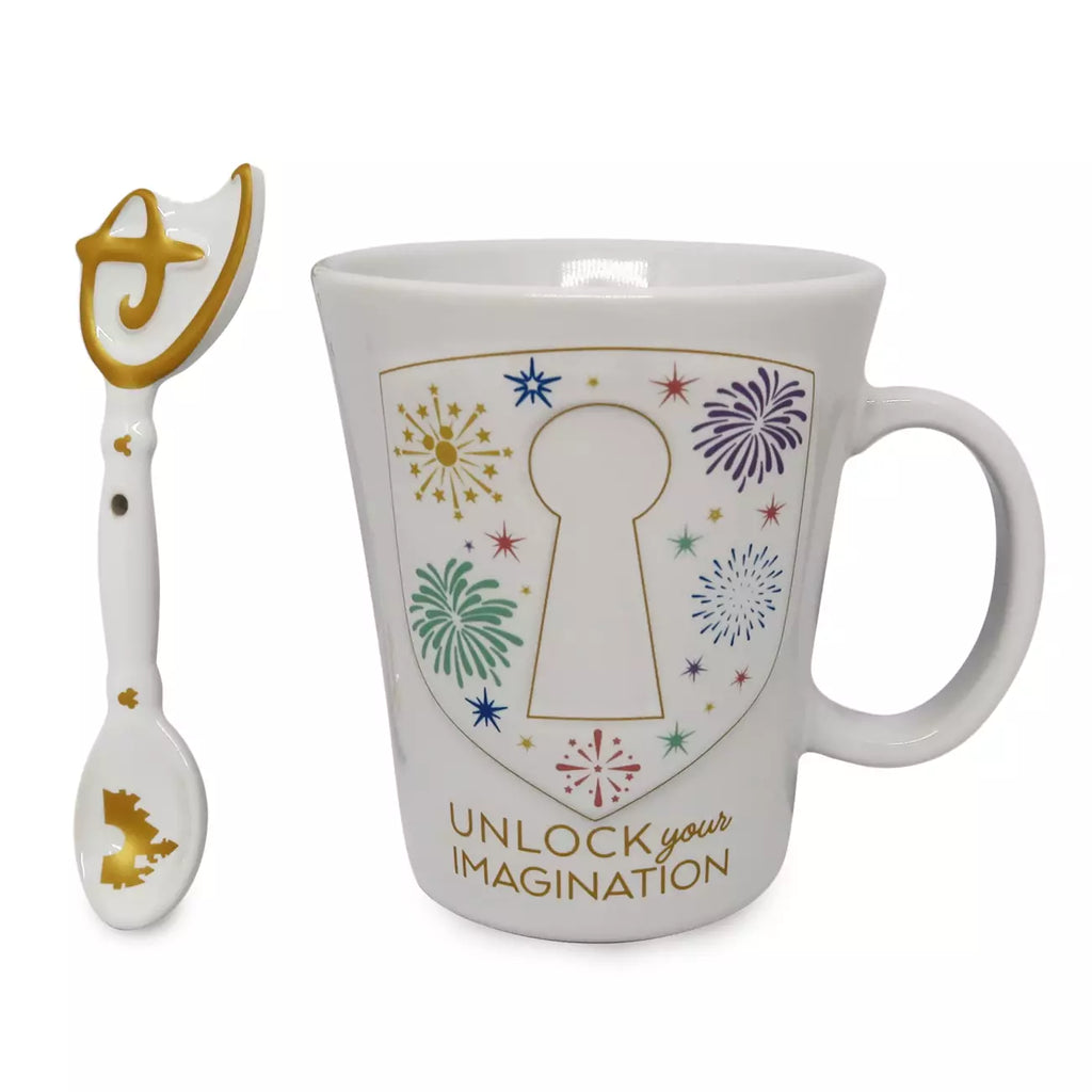 Disney Store Imagination Key Mug and Spoon