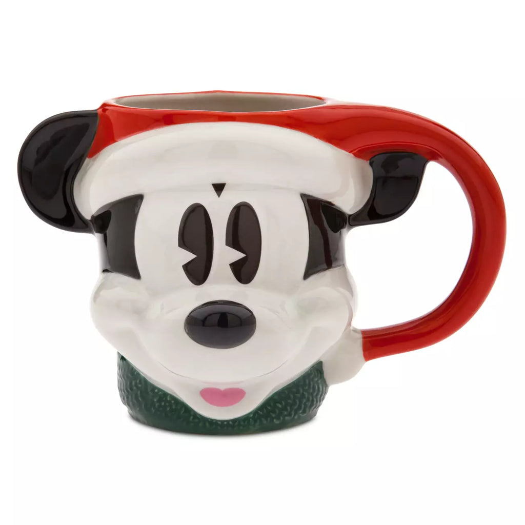Disney Store Mickey Mouse Vintage Christmas Figural Mug