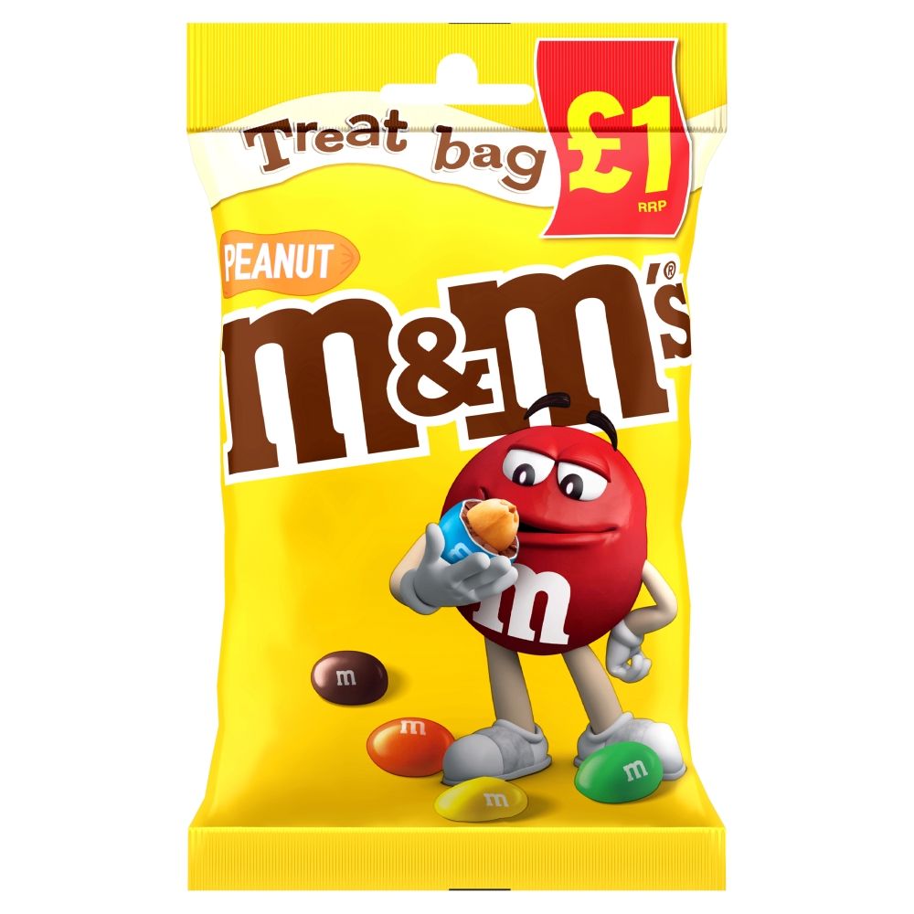 M&M's Peanut Chocolate Treat Bag - 82g