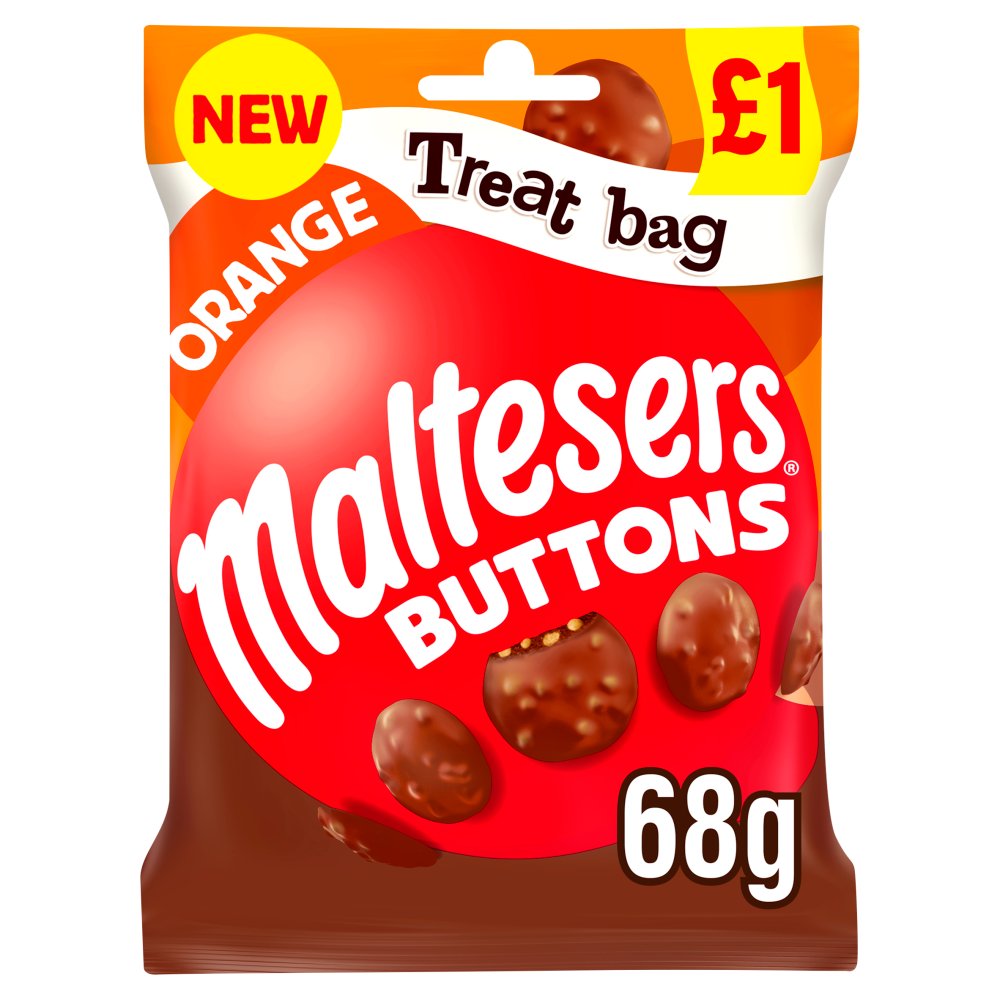 Maltesers Buttons Orange Chocolate Bag - 68g