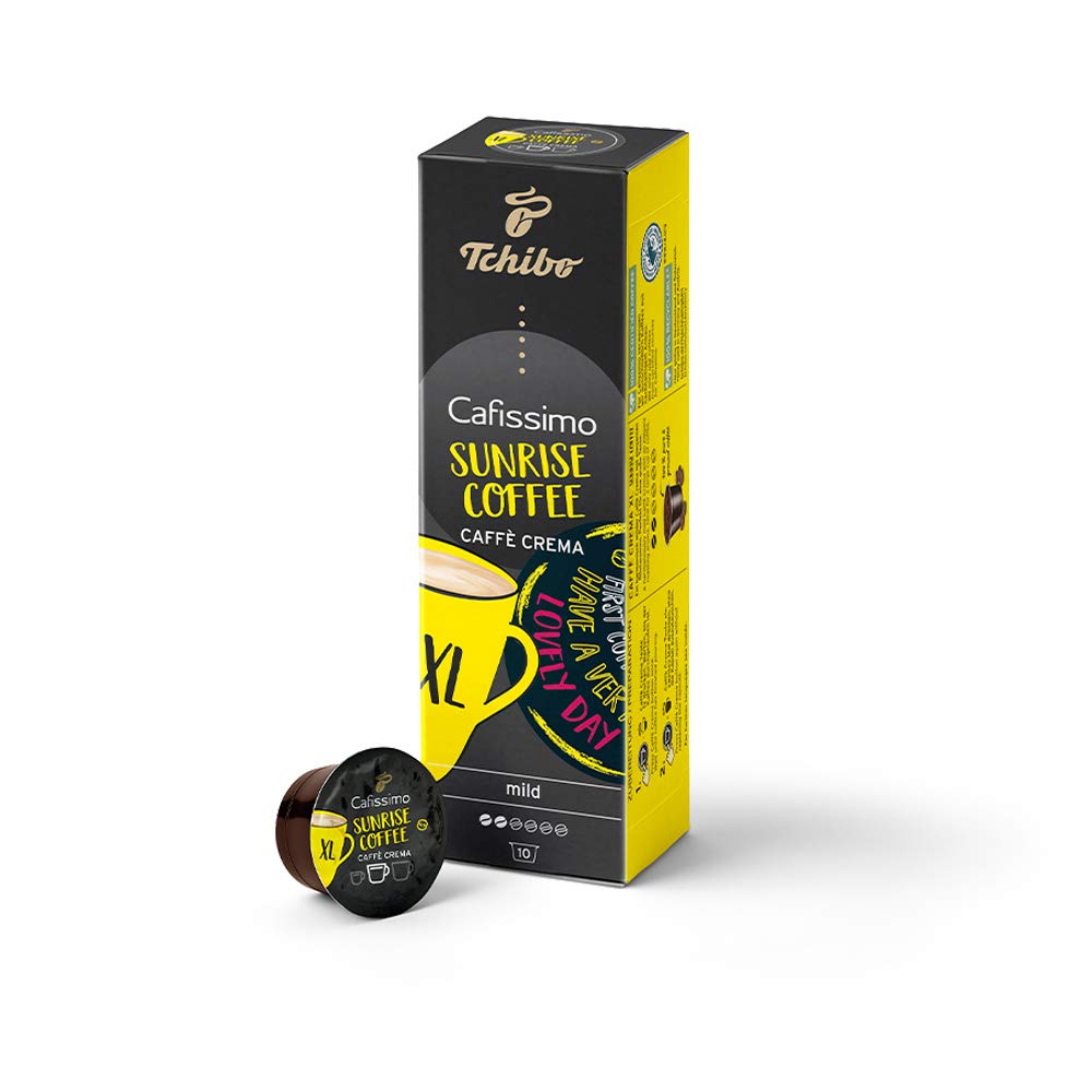 Tchibo Cafissimo Caffe Crema XL Sunrise Coffee (10 Capsule Pack)
