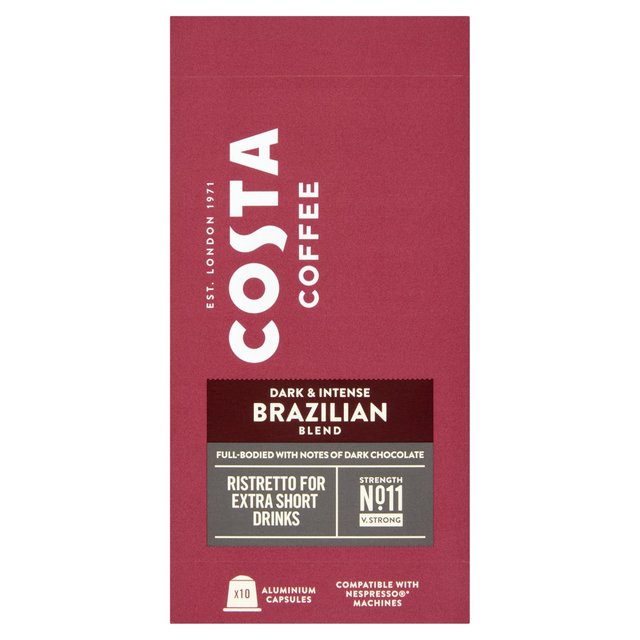 Costa  Brazilian Ristretto - Nespresso (10 Capsule Pack)