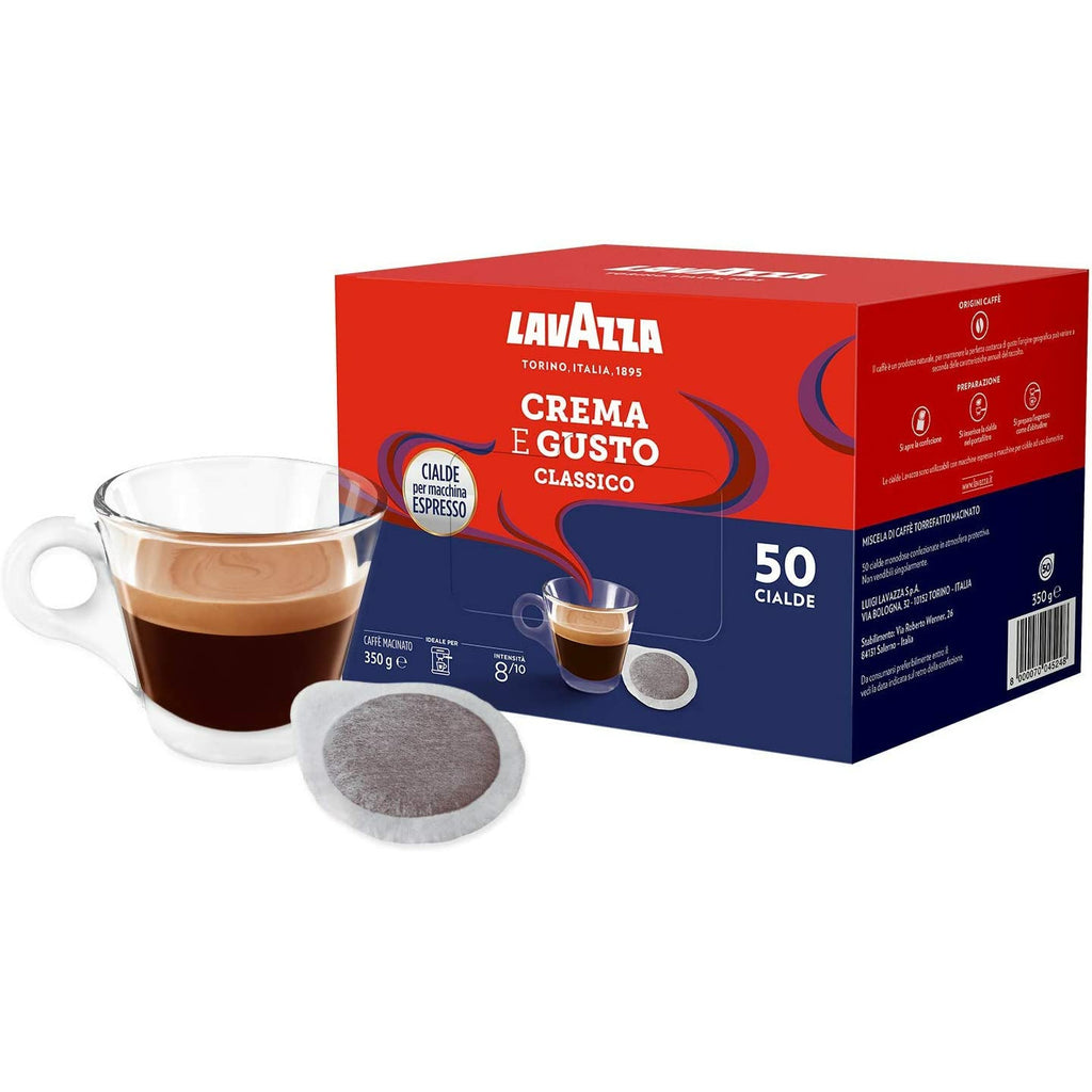 Lavazza Crema E Gusto Classico Cialde ESE Coffee Pods 50 Pcs