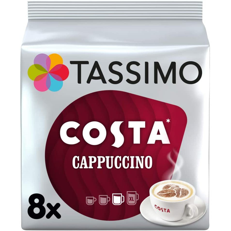 Tassimo T-Discs Costa Cappuccino Coffee (8 Drinks)