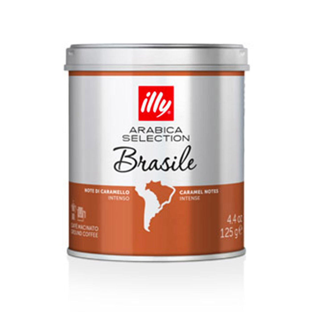 illy Luxury Arabica Coffee Selection, Brasil- Ground Coffee (125g)
