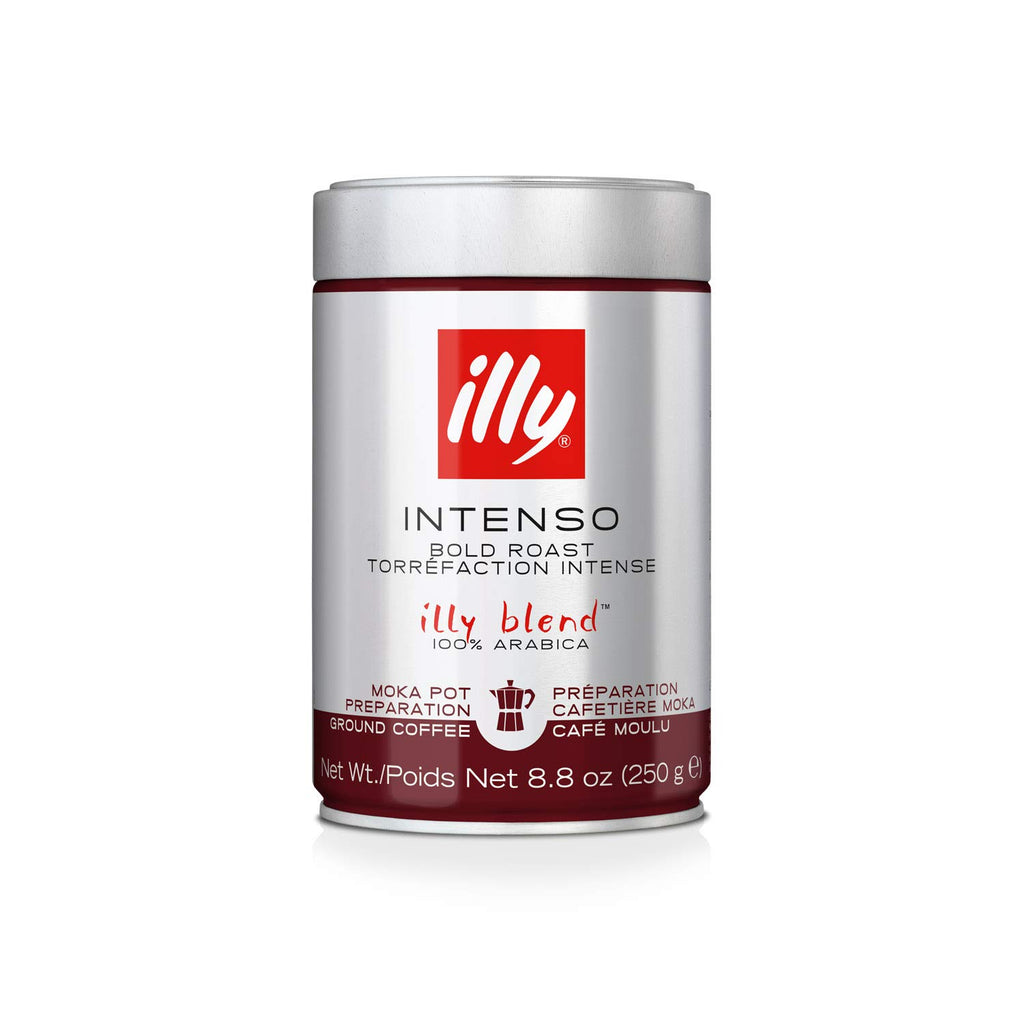 Illy IntensoGround Coffee  (for moka pot) (125g)