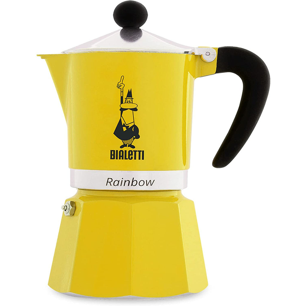 Bialetti Rainbow Moka Pot Aluminium Coffee Maker (Size 3 Cup)