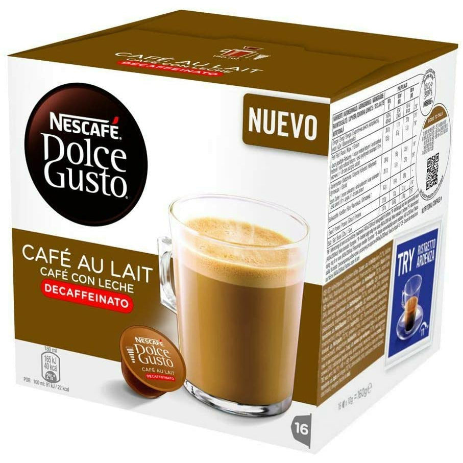 Dolce Gusto Cafe Au Lait Decaf - (16 Capsule Pack)