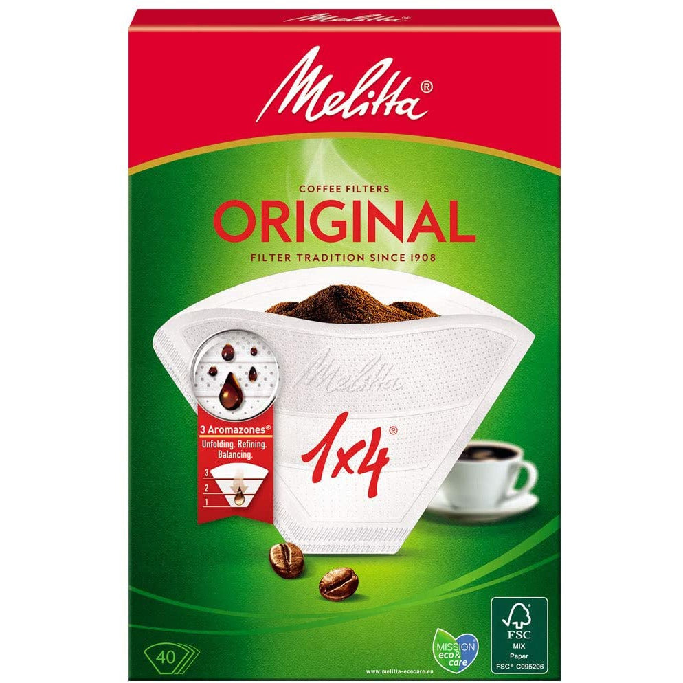 Melitta Original Coffee Filters (Size 1x4) - 40 Pack