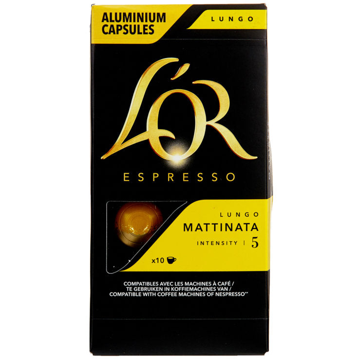 L'OR  Lungo Mattinata- Nespresso Compatible (10 Capsule Pack)