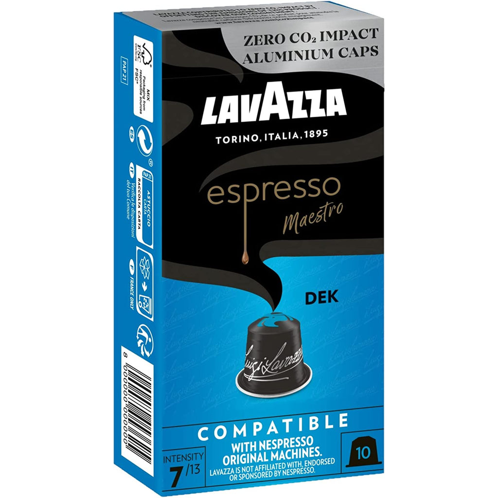 Lavazza Espresso Maestro Dek - Nespresso Compatible (10 Capsule Pack)