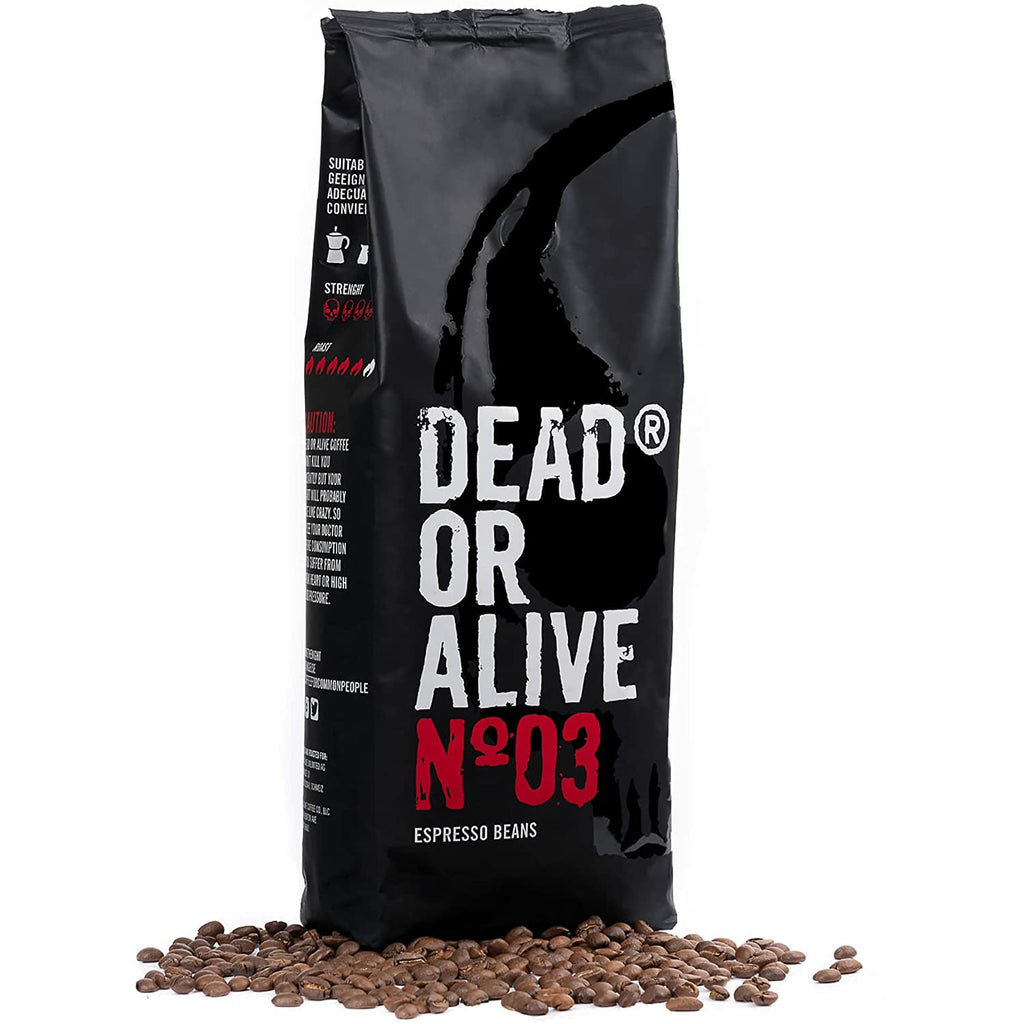 DEAD OR ALIVE Espresso No3 - Strong Espresso Beans - 1 kg