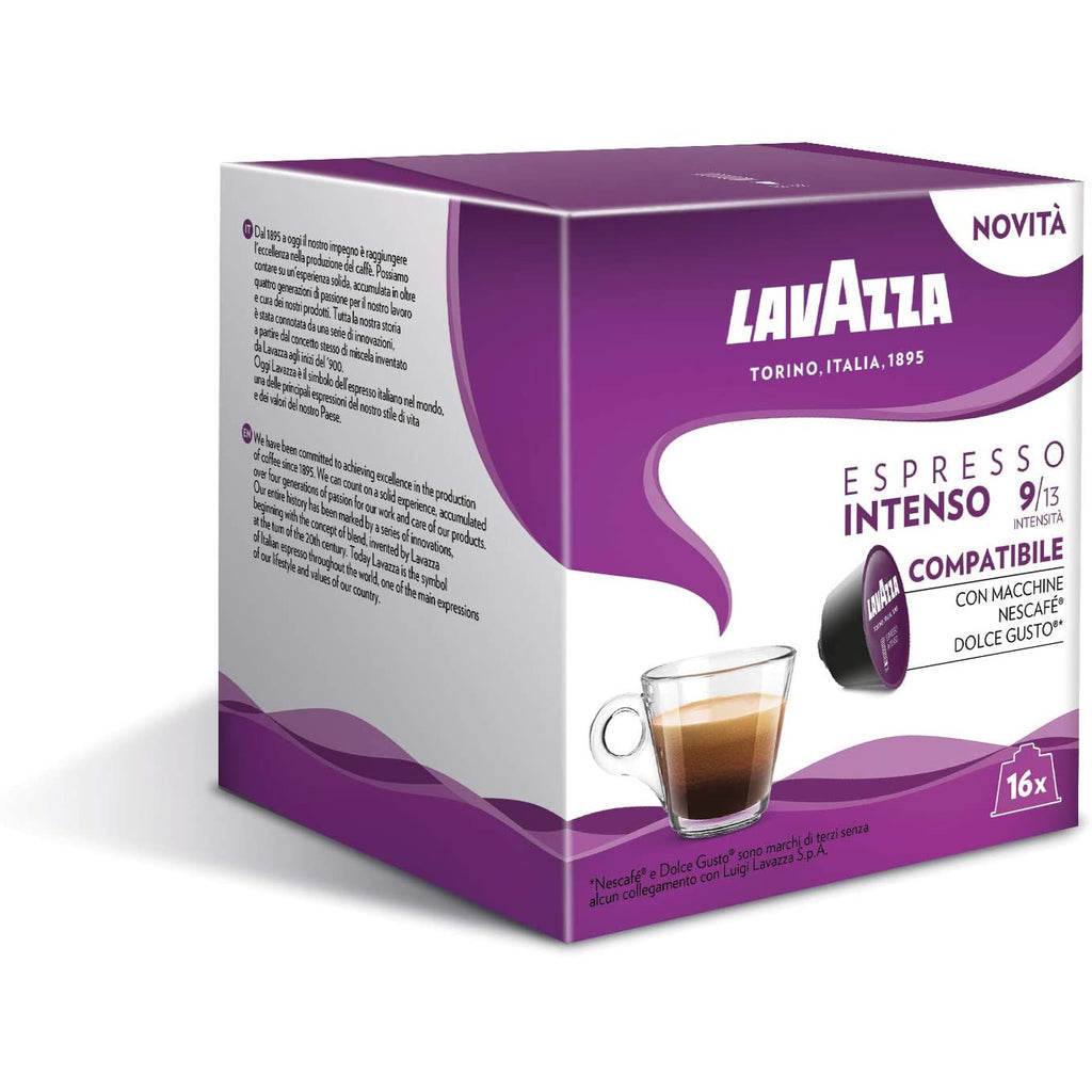 Lavazza Espresso Intenso - Dolce Gusto Compatible (16 Capsule Pack)