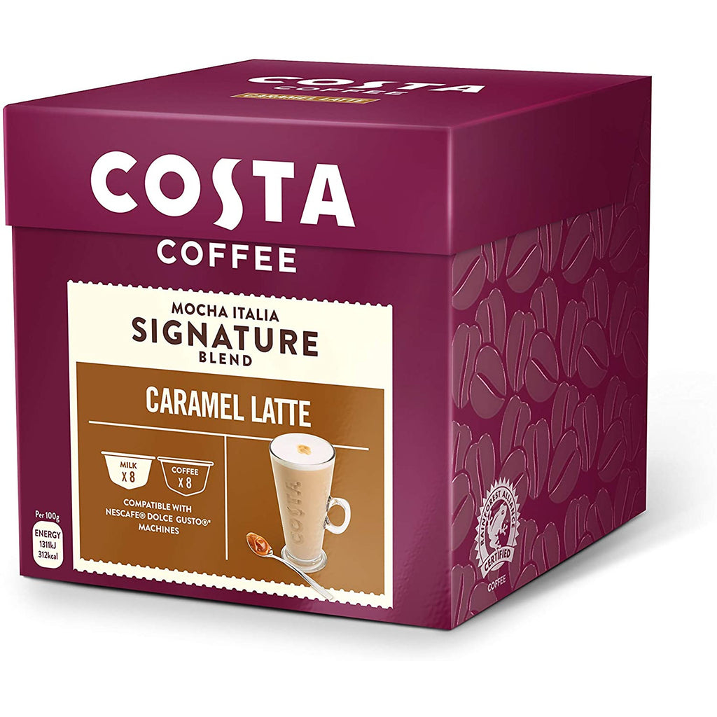 Costa Signature Blend Caramel Latte - Dolce Gusto (16 Capsule Pack)