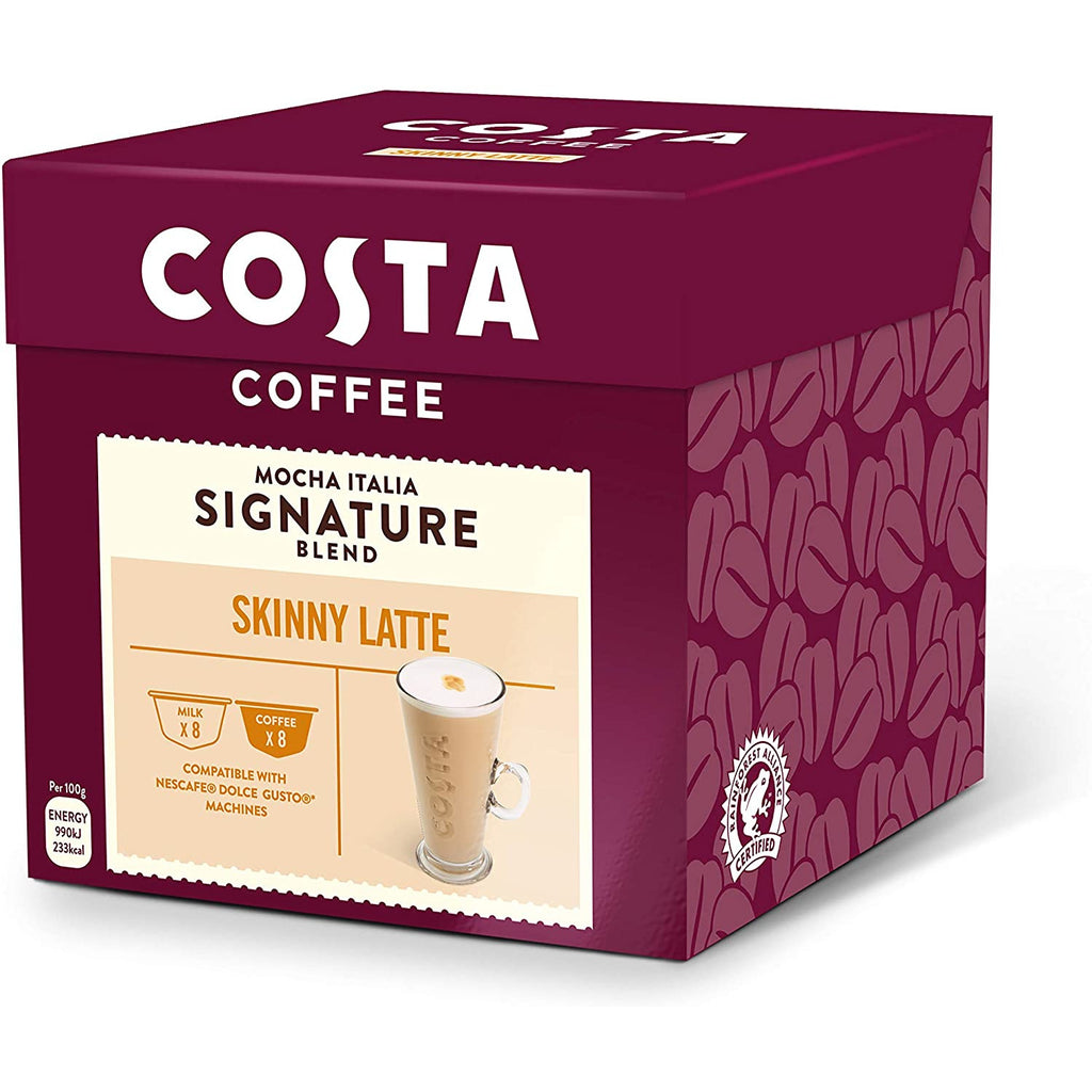 Costa Signature Blend Skinny Latte - Dolce Gusto (16 Capsule Pack)