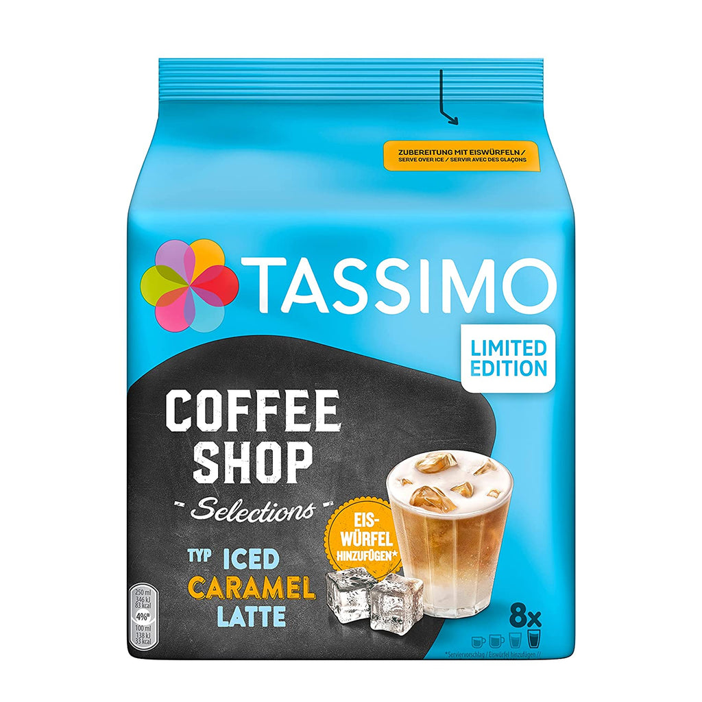 Tassimo T-Discs Coffee Shop Iced Caramel Latte (8 Drinks)