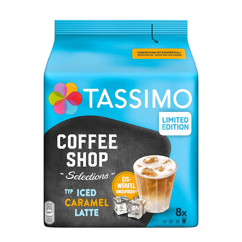 Tassimo Coffee Shop Iced Caramel Latte Capsules (8 Drinks