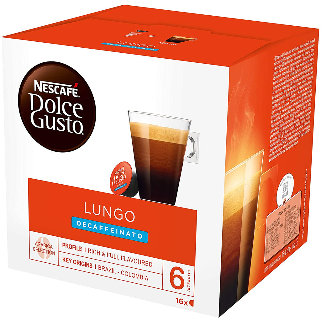 Dolce Gusto Lungo Decaf - (16 Capsule Pack)