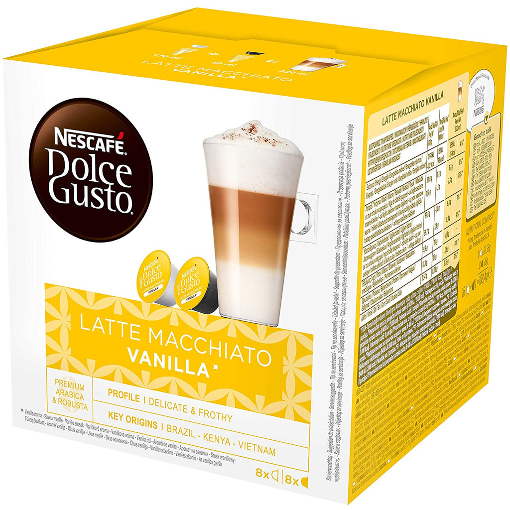 Dolce Gusto Latte Macchiato Vanilla - (16 Capsule Pack)