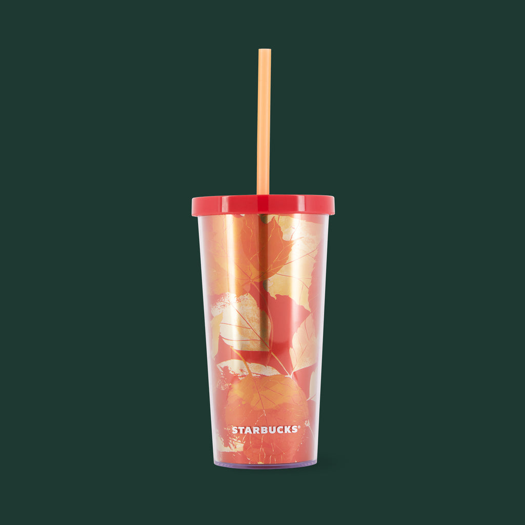 Starbucks Cold Cup Autumn Leaves - 12oz