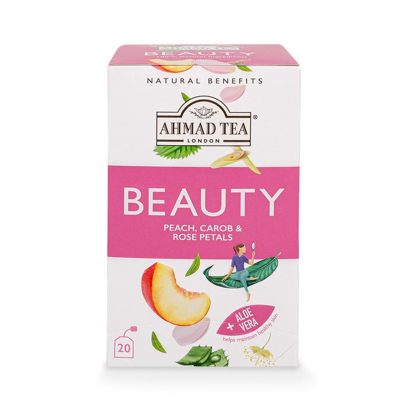 Ahmad Tea Peach, Carob & Rose Petals "Beauty" Infusion - Teabags (20)