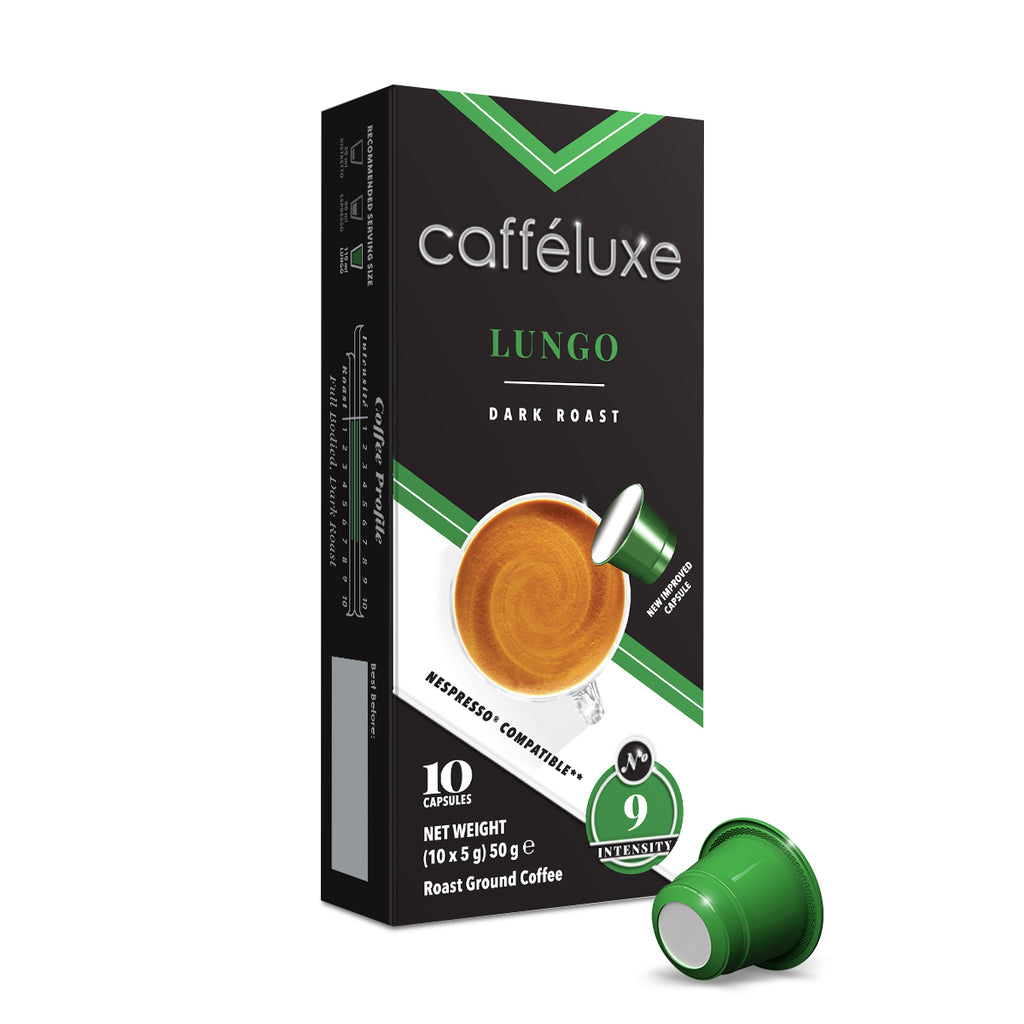 Caffeluxe Lungo - Nespresso Compatible (10 Capsule Pack)