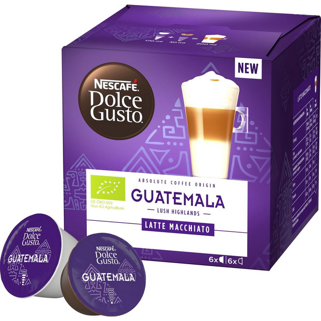 Dolce Gusto Organic Guatemala Latte Macchiato - (16 Capsule Pack)