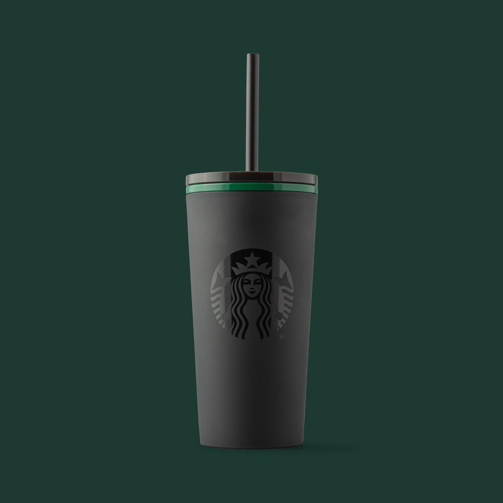 Starbucks Cold Cup Plastic Timi Matte Black (350ml)