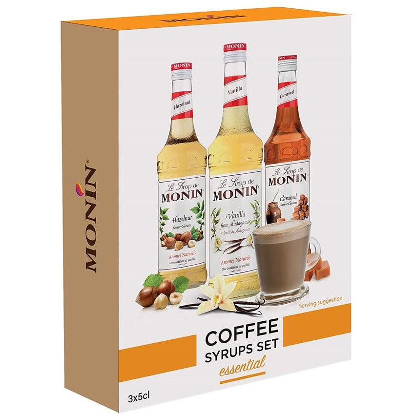 Monin Essentials Coffee Syrup set - (3*50ml)