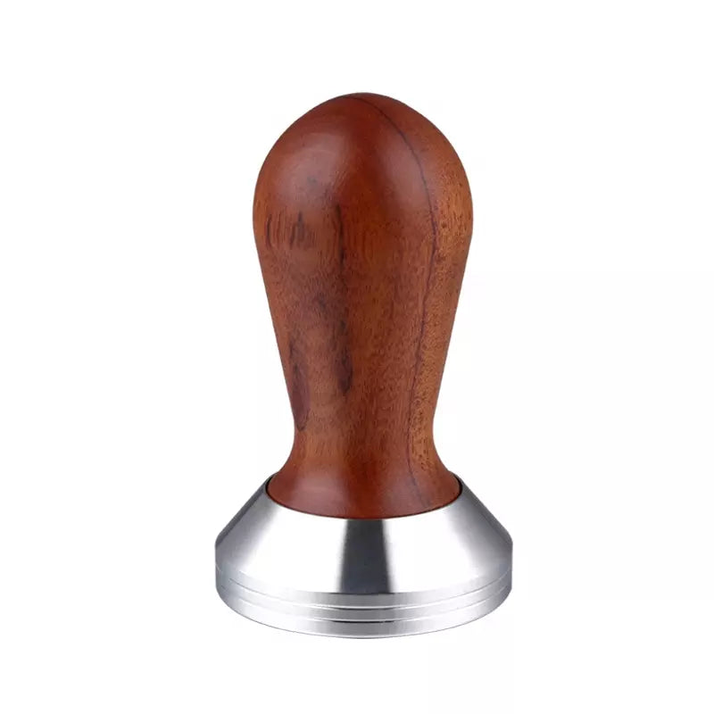 Stainless Steel Coffee Tamper with Wooden Handle, 51mm, 53mm, 58mm
