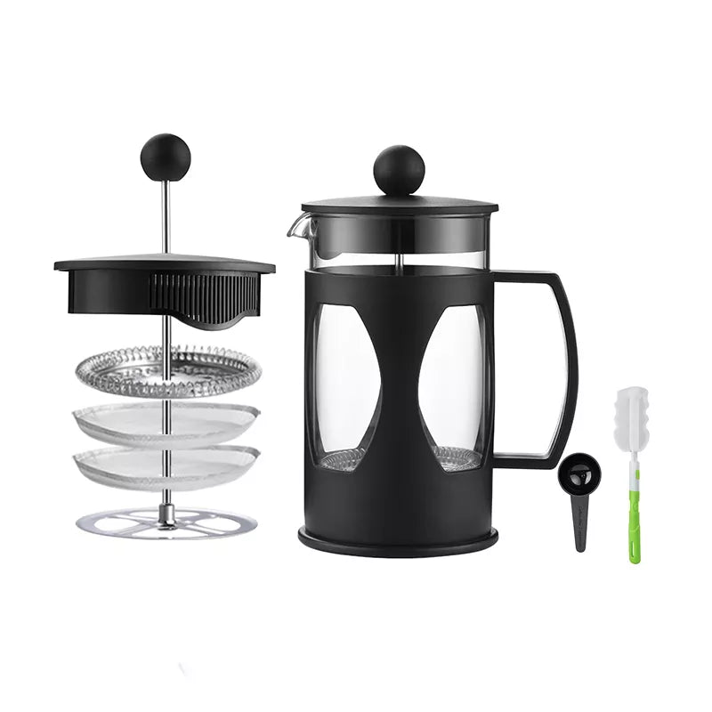 ELFP06  Glass & PP French Press Coffee Maker - 350ml