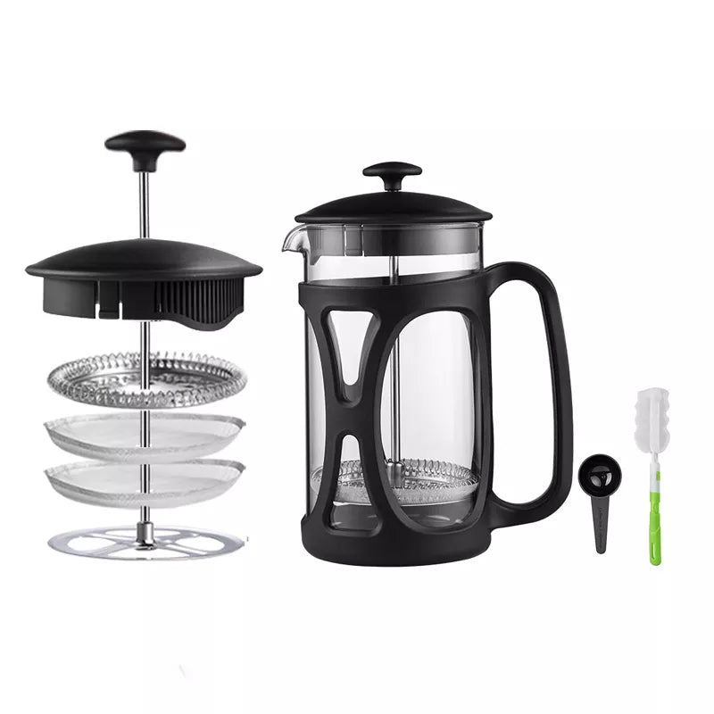 ELFP04 Glass & PP French Press Coffee Maker - 350ml