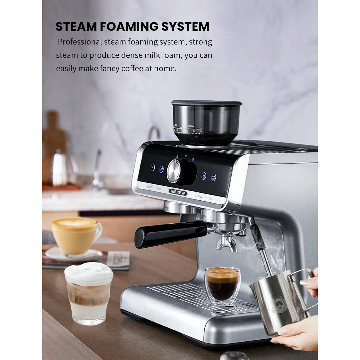 HiBREW Barista Pro Espresso Coffee Machine Espresso Libya