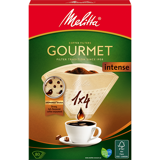 Melitta Gourmet  Coffee Filters (Size 1x4) - 80 Pack