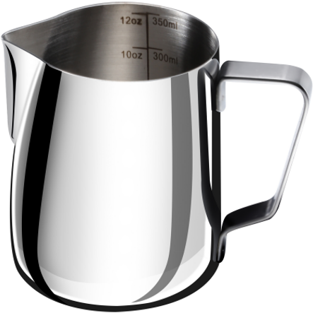 Milk Frothing Pitcher, Stainless Steel with inside scale - 350ml