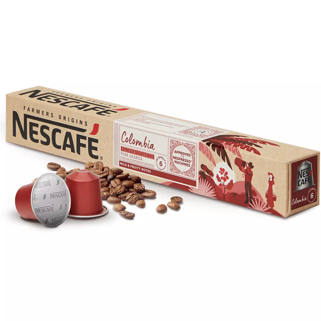 Nescafé farmers origins Colombia Nespresso Compatible (10 Capsule Pack)