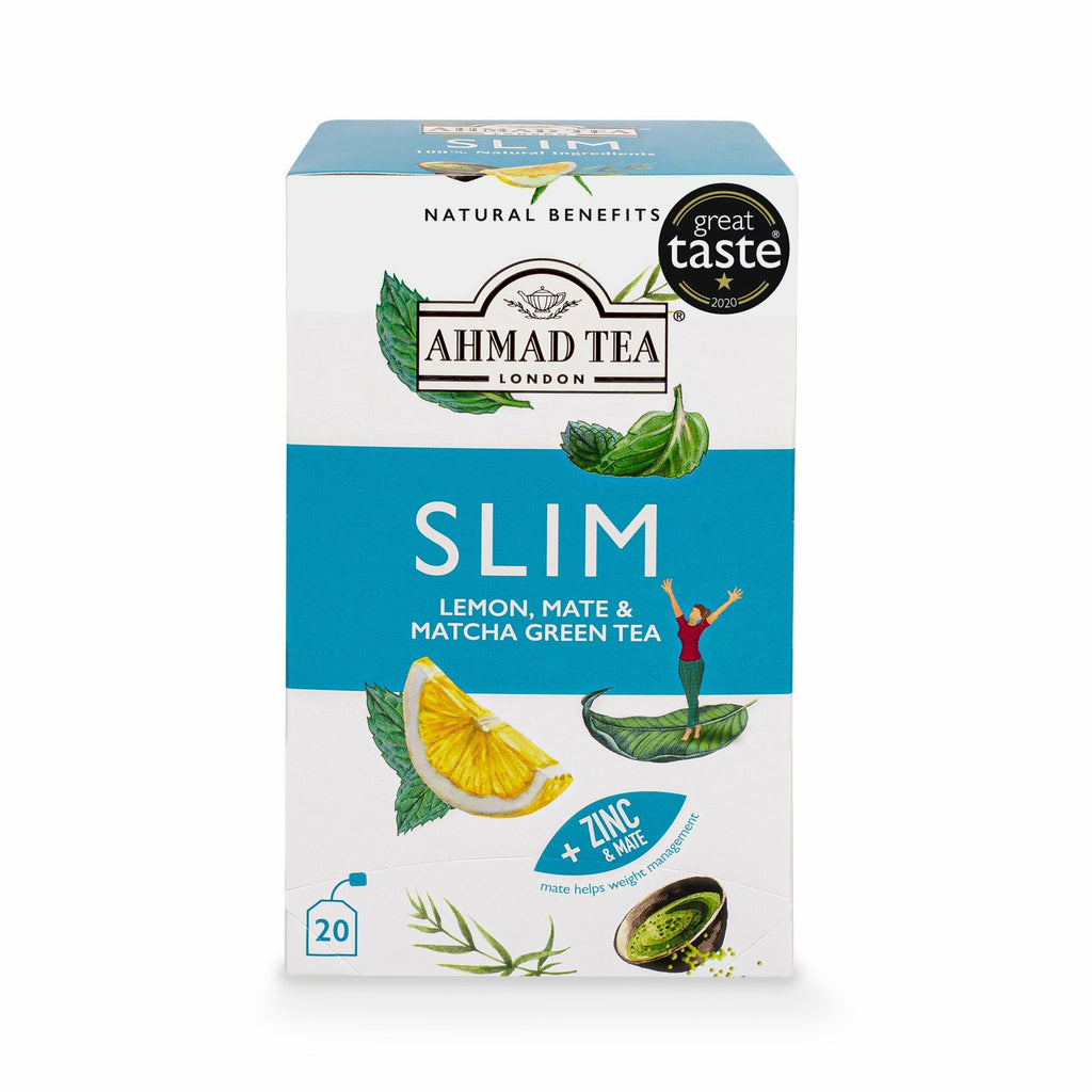 Ahmad Tea Lemon, Mate & Matcha Green Tea "Slim" Infusion - Teabags (20)