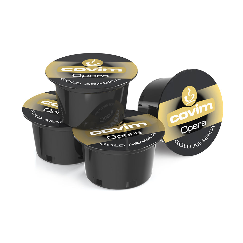 COVIM Opera GOLD ARABICA Coffee Capsules - Lavazza Blue Compatible  (100 Capsule Pack)