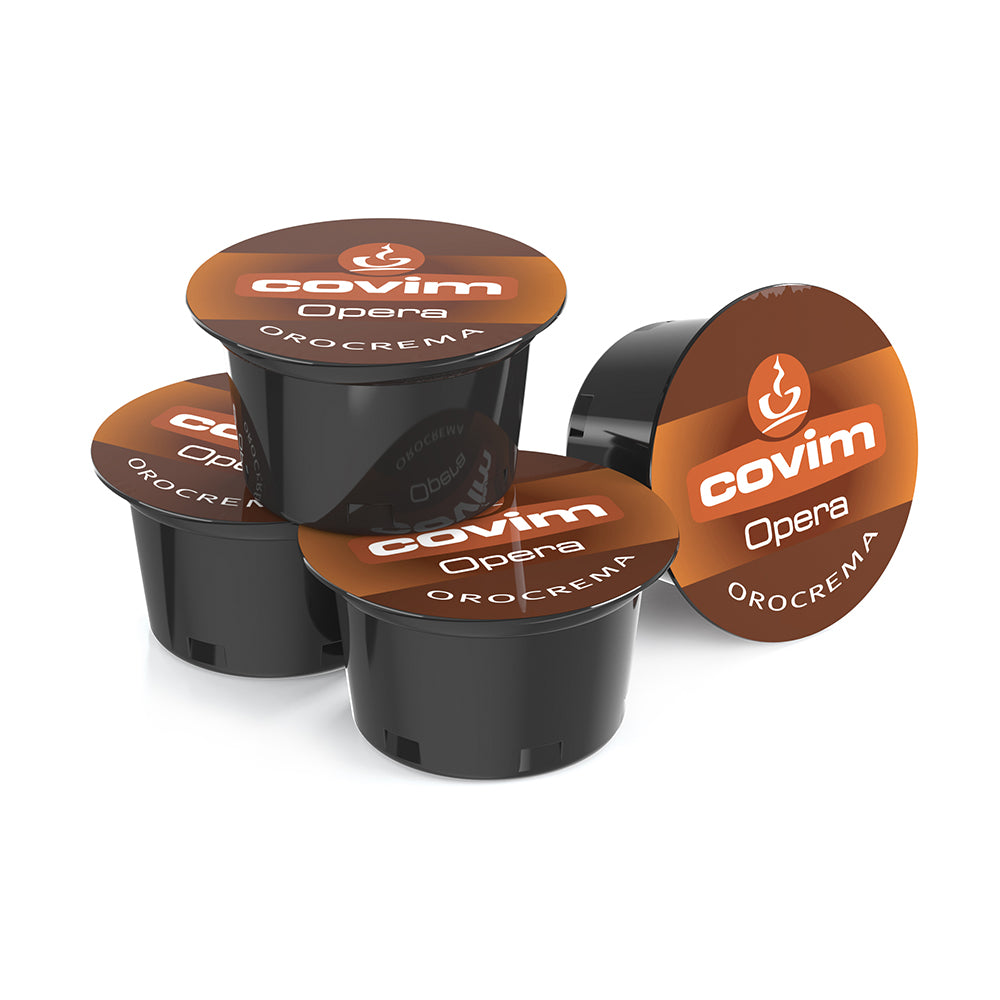 COVIM Opera OroCrema Coffee Capsules - Lavazza Blue Compatible  (100 Capsule Pack)
