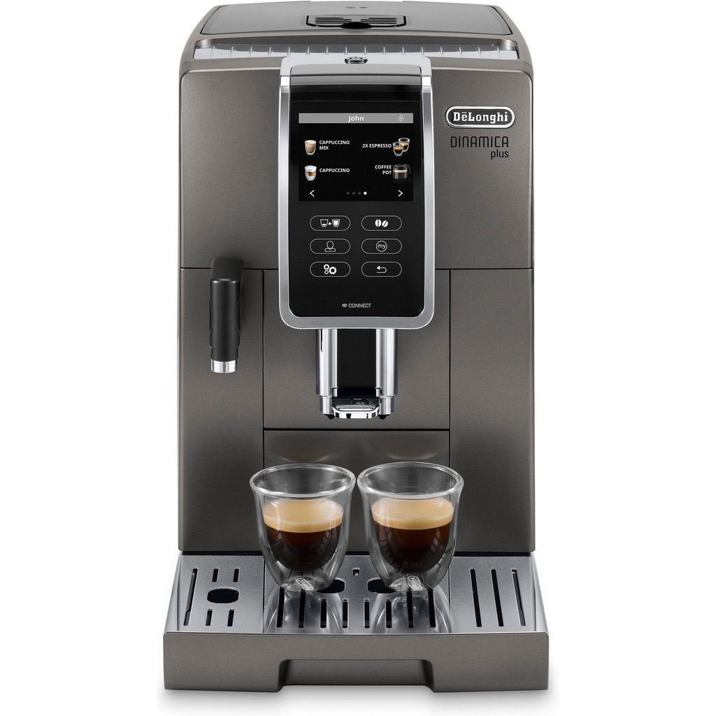 DeLonghi Dinamica Plus ECAM 370.95.T Automatic Coffee machine, Titanium